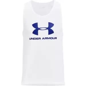 Under Armour M Sportstyle Logo Tank - White
