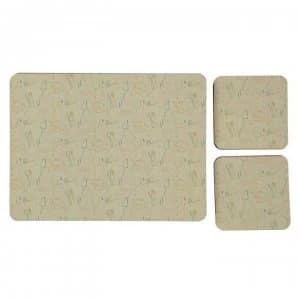 Ashwood 4 Pack Cork Back Place Mats and Coasters - Gadgets