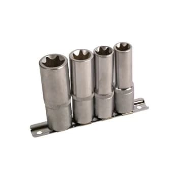 Laser - Deep Star Socket Set - 1/2in. Drive - 4 Piece - 3392