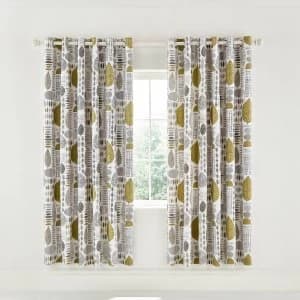 Helena Springfield Unna Chartreuse Eyelet Curtains MultiColoured