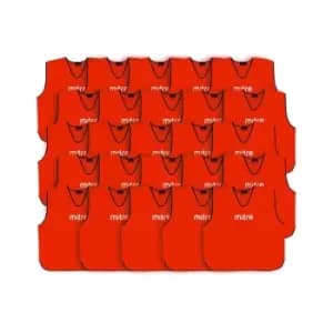 Mitre 25 Pack Core Training Bib - Red