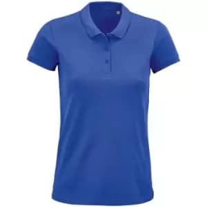 SOLS Womens/Ladies Planet Organic Polo Shirt (M) (Royal Blue)