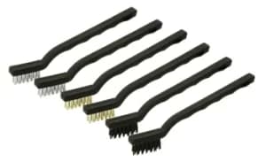 Rolson Mini Wire Brush Set, 175mm, Set of 6