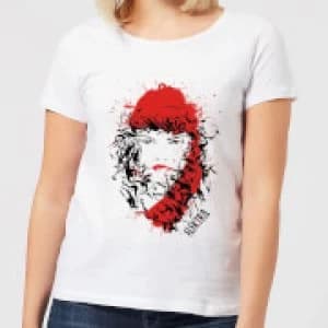 Marvel Knights Elektra Face Of Death Womens T-Shirt - White - 3XL