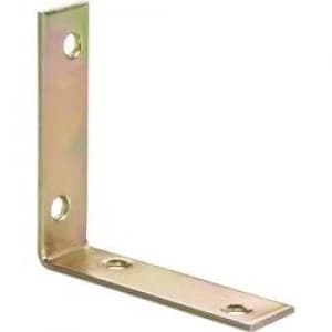 TOOLCRAFT Chair angle 60 mm Steel yellow galvanised