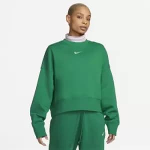 Nike Sportswear Phoenix Fleece Womens Over-Oversized Crewneck Sweatshirt - Green