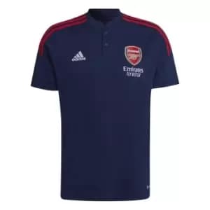 adidas Arsenal Training Polo Shirt 2022 2023 Mens - Blue