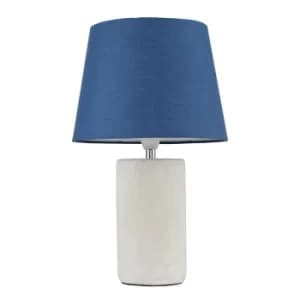 Austin Table Lamp with Navy Blue Aspen Shade