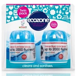 Ecozone Forever Flush Toilet Block - Twin Pack