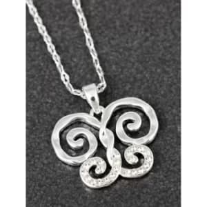 Artisan Butterfly Silver Plated Necklace