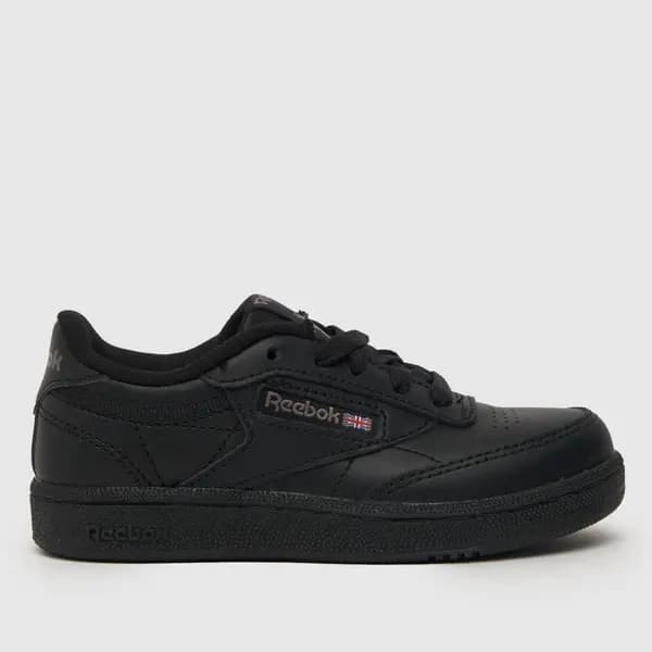Reebok Black club c Junior Trainers