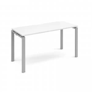 Adapt II Starter Unit Single 1400mm x 600mm - Silver Frame White top