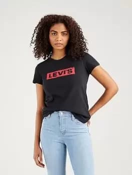 Levis The Perfect T-Shirt - Caviar - Black, Size XS, Women