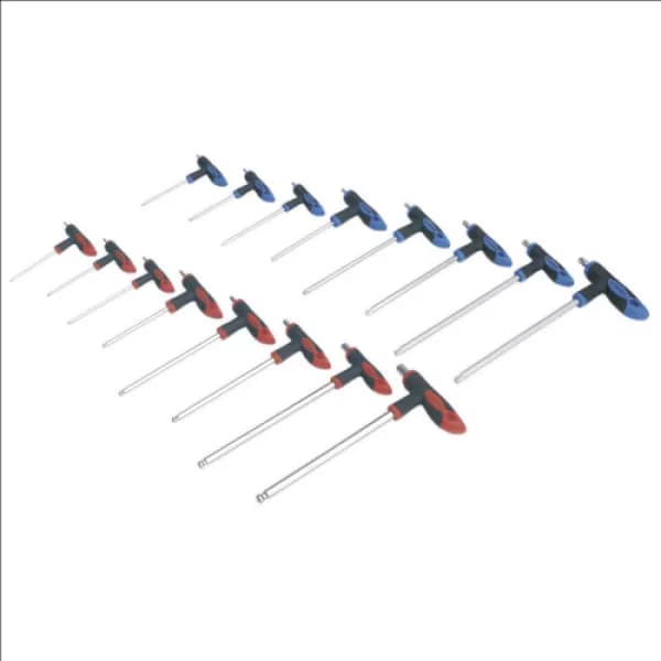 Genuine SEALEY AK7147 T-Handle TRX-Star & Hex Key Set 16pc