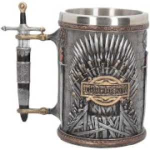 Exclusive Game of Thrones Silver Iron Throne Tankard