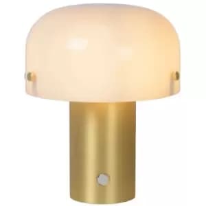 Lucide TIMON - Table Lamp - 1xE14 - 3 StepDim - Matt Gold, Brass