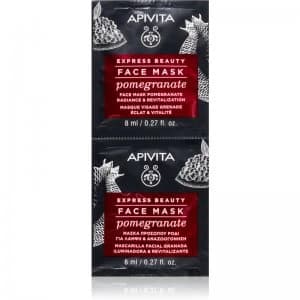 Apivita Express Beauty Pomegranate Revitalising and Brightening Mask 2 x 8ml