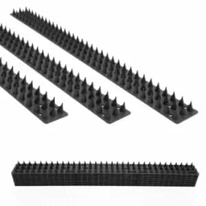 Gardenkraft Anti-climb Fence Security Spikes - Black