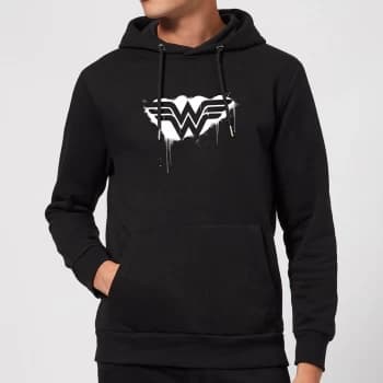 Justice League Graffiti Wonder Woman Hoodie - Black - S