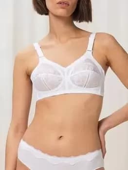 Triumph Doreen Non Wired Support Bra - White, Size 36E, Women