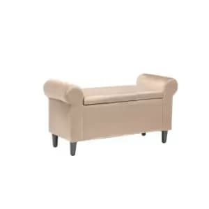 Highgrove Storage Stool Ottoman Beige