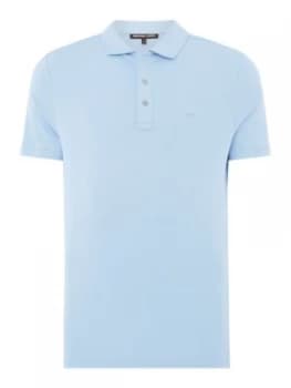 Mens Michael Kors Slim fit sleek polo shirt Sky Blue