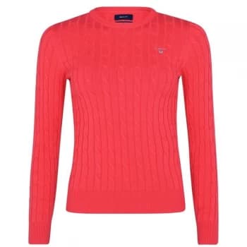 Gant Cable Knit Jumper - Watermelon 648