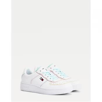 Tommy Jeans Abo Pastel Piping Basket Sneaker - White