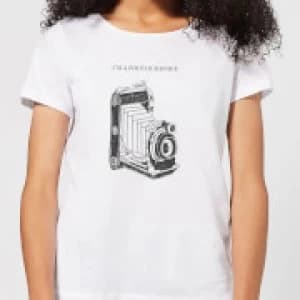 Photography Vintage Scribble Womens T-Shirt - White - 3XL