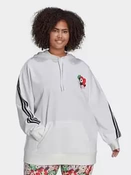 adidas X Marimekko Hoodie (plus Size), White, Size 3X, Women