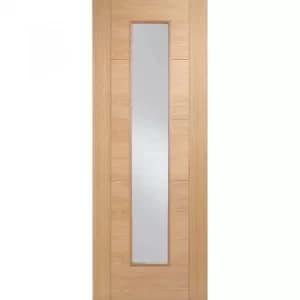LPD Internal Oak Vancouver Pre-finished Long Glazed Fire Door 762mm