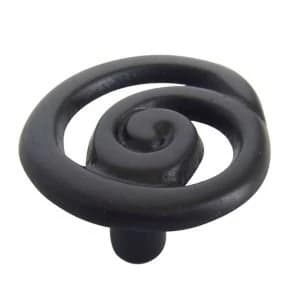 BQ Black Round Internal Knob Cabinet Knob