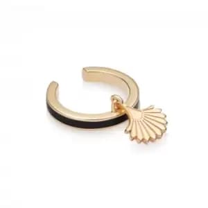 Palm Fan Enamel 18ct Gold Plated Ear Cuff WE03_GP