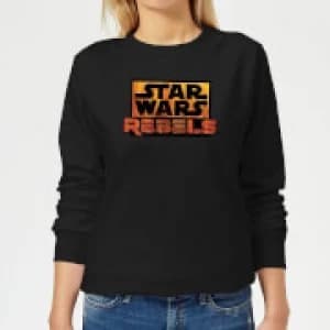 Star Wars Rebels Logo Womens Sweatshirt - Black
