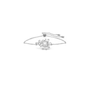 Gema Flower White Rhodium Plated Bracelet 5644684