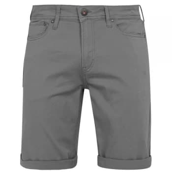 Jack and Jones Rick 5 Pocket Chino Shorts Mens - Steel Grey