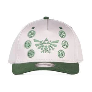 Nintendo - Royal Crest With Symbols Adjustable Cap - White/Green
