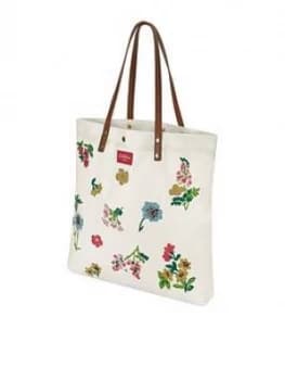 Cath Kidston Twilight Sprig Embroidered Perfect Shopper - Cream