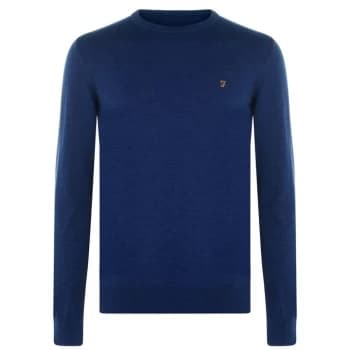 Farah Mullen Wool Jumper - Peony Marl 496