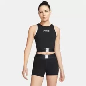 Nike Pro Dri-FIT Womens Graphic Crop Tank - Black
