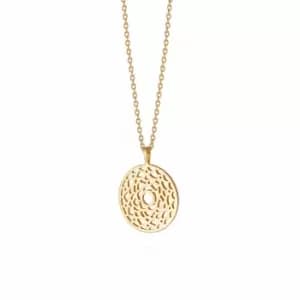Daisy London Jewellery 18ct Gold Plated Sterling Silver Crown Chakra Necklace 18Ct Gold Plate
