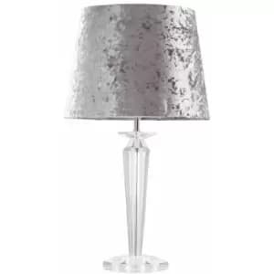 22882 Extra Large K9 Crystal TL+24808 ne Large Velvet Silver Grey tpd Shade