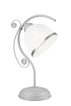 Retro Ii New Colours Desk Lamp Silver, 1x E27