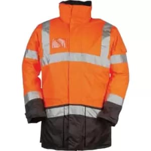 Hi-vis Lightflash Medium Orange & Navy Jacket