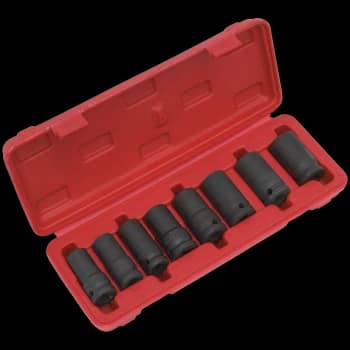 Sealey 7 Piece 1/2" Drive Locking Wheel Nut Removal Set 1/2"