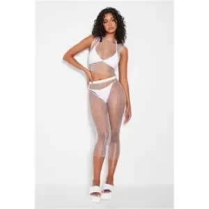 I Saw It First White Fishnet Trousers - White