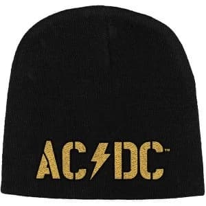 AC/DC - PWR-UP Band Logo Unisex Beanie Hat - Black