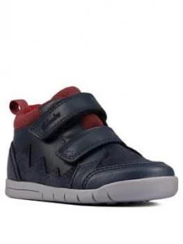 Clarks Rex Park Toddler Boot - Navy