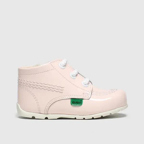 Kickers pale pink hi b zip Girls Baby boots Pale Pink UK 1 (EU 17)