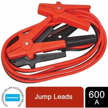 Jump Leads 600A max For Car Accessories 3.6m 594260 - Silverline